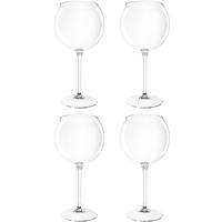Rode wijn/gin tonic glas - Set van 4x stuks - 650 ml - transparant - onbreekbaar kunststof - ballon Rode wijn/gin tonic glas - Set van 4x stuks - 650 ml - transparant - onbreekbaar kunststof - ballon