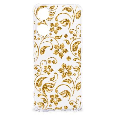 OPPO A58 | A78 5G Case Gouden Bloemen OPPO A58 | A78 5G Case Gouden Bloemen