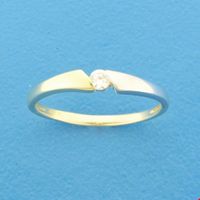 TFT Ring Zirkonia Bicolor Goud