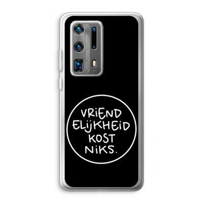 Vriendelijkheid: Huawei P40 Pro Plus Transparant Hoesje