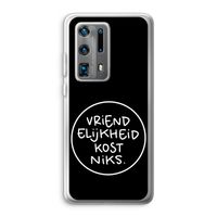 Vriendelijkheid: Huawei P40 Pro Plus Transparant Hoesje