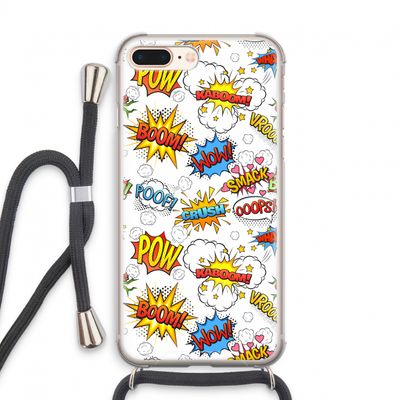 Pow Smack: iPhone 8 Plus Transparant Hoesje met koord