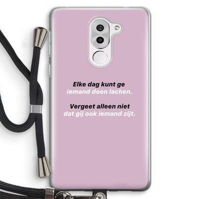 gij zijt ook iemand: Honor 6X Transparant Hoesje met koord