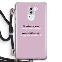 gij zijt ook iemand: Honor 6X Transparant Hoesje met koord
