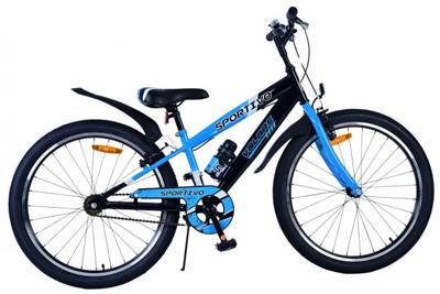 Volare sportivo kinderfiets - jongens - 24 inch - zwart blauw - twee handremmen