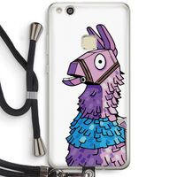 Lama: Huawei Ascend P10 Lite Transparant Hoesje met koord Lama: Huawei Ascend P10 Lite Transparant Hoesje met koord