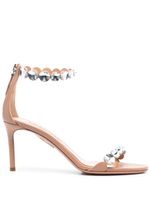 Aquazzura sandales Maxi-Tequila 80 mm en cuir - Rose