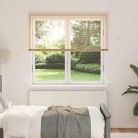 VidaXL Venetiaanse blind lichtbruin met patroon 150 x 130 cm pvc