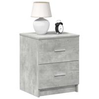 Nachtkastjes 2 st met 2 lades 40x36x50 cm betongrijs