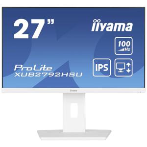 Iiyama ProLite WHITE ETE LED-monitor Energielabel E (A - G) 68.6 cm (27 inch) 1920 x 1080 Pixel 16:9 0.4 ms HDMI, DisplayPort, Hoofdtelefoon (3.5 mm jackplug),