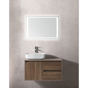 Fabriecio Berlin badkamerspiegel touch bediening 90x60 cm met verlichting en verwarming