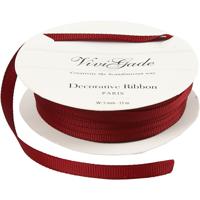 Creativ Company Decoratie lint, b: 6 mm, rood, 15 m/ 1 rol