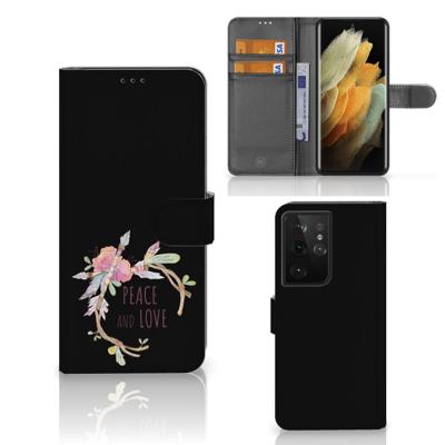 Samsung Galaxy S21 Ultra Leuk Hoesje Boho Text Samsung Galaxy S21 Ultra Leuk Hoesje Boho Text