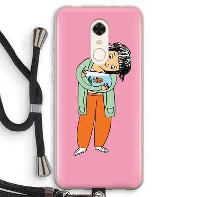 Visknuffel: Xiaomi Redmi 5 Transparant Hoesje met koord