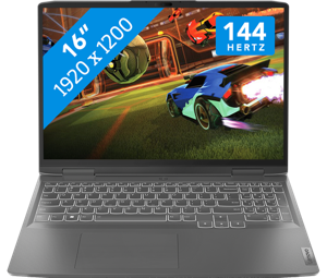 Lenovo LOQ 16APH8 Laptop 40,6 cm (16") WUXGA AMD Ryzen™ 7 7840HS 16 GB DDR5-SDRAM 512 GB SSD NVIDIA GeForce RTX 4050 Wi-Fi 6 (802.11ax) Windows 11 Home Grijs
