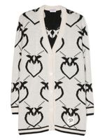 Pinko Kids cardigan à imprimé Love Birds - Blanc