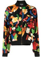 CHANEL Pre-Owned veste bomber à fleurs (années 1990-2000) - Noir