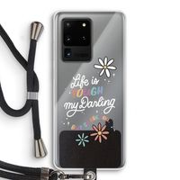 Tough Life: Samsung Galaxy S20 Ultra Transparant Hoesje met koord