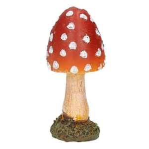 Paddenstoelen beeldje 8 cm van polyresin   -