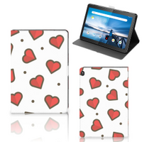 Lenovo Tablet M10 Tablet Hoes Hearts - thumbnail