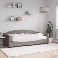Slaapbank met matras 90x200 cm stof taupe