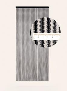Degor Vliegengordijn Yarah Zwart 90 x 210 cm