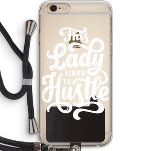 Hustle Lady: iPhone 6 PLUS / 6S PLUS Transparant Hoesje met koord