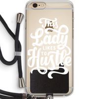 Hustle Lady: iPhone 6 PLUS / 6S PLUS Transparant Hoesje met koord
