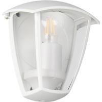 LED Tuinverlichting - Wandlamp Buitenlamp - Trion Tena Wall - E27 Fitting - IP44 - Mat Wit - Aluminium