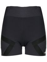 AMIR SLAMA GYM short à taille haute - Bleu