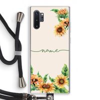 Zonnebloemen: Samsung Galaxy Note 10 Plus Transparant Hoesje met koord