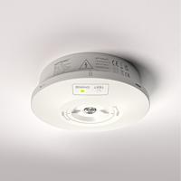 HOFTRONIC™ Fuga - LED Noodverlichting Opbouwspot Rond - Wit - 1,6 Watt 270 Lumen - IP65 waterdicht - Autotest-functie & Testknop - Verwisselbare Lens - 6500K Daglichtwit Licht