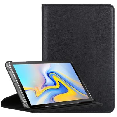 Litchi textuur horizontaal flip 360 graden rotatie lederen Case voor Galaxy Tab een 10.5, met houder (zwart)