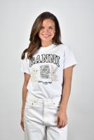 Ganni t-shirt T4237 bright white