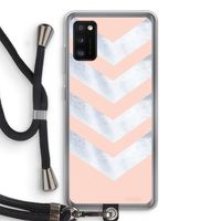 Marmeren pijlen: Samsung Galaxy A41 Transparant Hoesje met koord