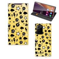 Mobiel BookCase Samsung Galaxy Note 20 Ultra Punk Geel - thumbnail