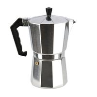 Aluminium moka/koffiemaker voor 3 kopjes espresso 14,5 cm