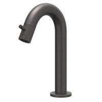 IVY Concord Fonteinkraan Gebogen - Opbouw - Laag - Geborsteld Carbon Black PVD