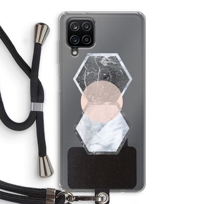 Creatieve toets: Samsung Galaxy A12 Transparant Hoesje met koord