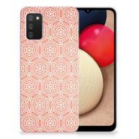 Samsung Galaxy A02s | TPU bumper | Pattern Orange