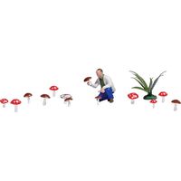 Busch 7875 H0 Paddenstoelenplukker figuren Geverfd - thumbnail
