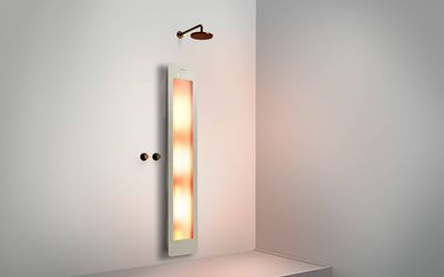Sunshower One L opbouw vlak met infrarood sand white