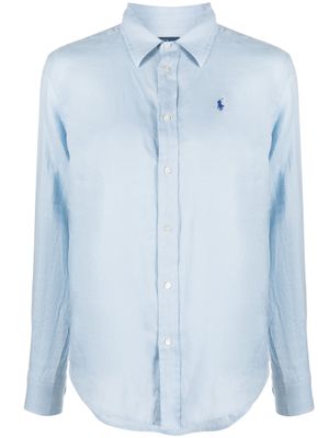 Polo Ralph Lauren chemise à logo brodé - Bleu