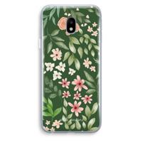Botanical green sweet flower heaven: Samsung Galaxy J3 (2017) Transparant Hoesje