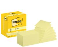 Post-It Z-Notes , 100 vel, ft 76 x 127 mm, geel, pak van 12 blokken - thumbnail
