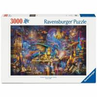 Puzzel Ravensburger Dragon's Library 3000 Onderdelen