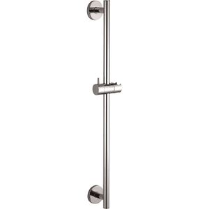 Chroom messing glijstang met glijstuk rond 65cm