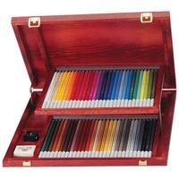 CarbOthello pastelkrijt in luxe houten koffer, 60 stuks