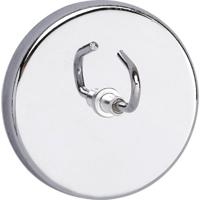 Maul Magneet neu (Ø x h) 52 mm x 31 mm Rond, Met haak Zilver 1 stuk(s) 6155596