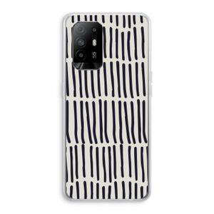 Moroccan stripes: Oppo A95 5G Transparant Hoesje